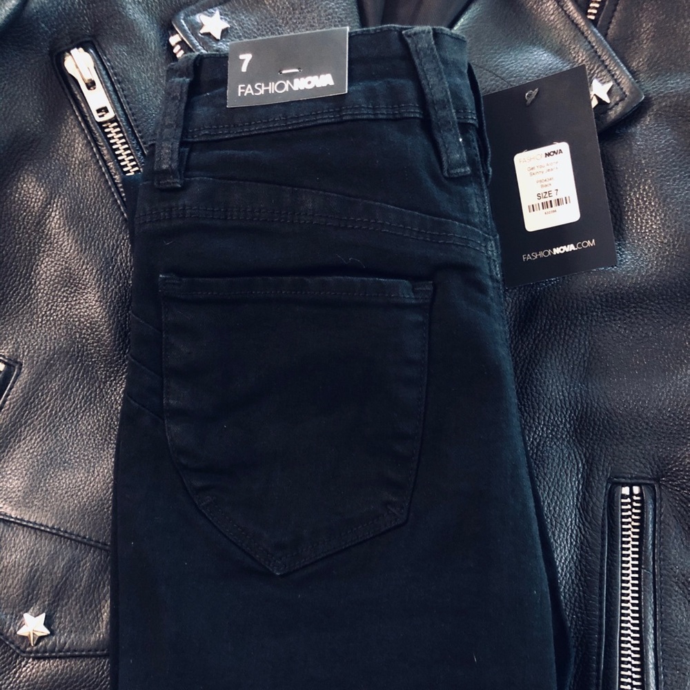 Black High Waist Skinny Jeans NWT